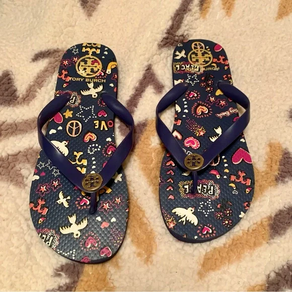 Tory Burch Flip Flop Sandals - EUC! - Picture 1 of 3
